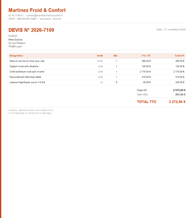 Devis vmc - Exemple 5